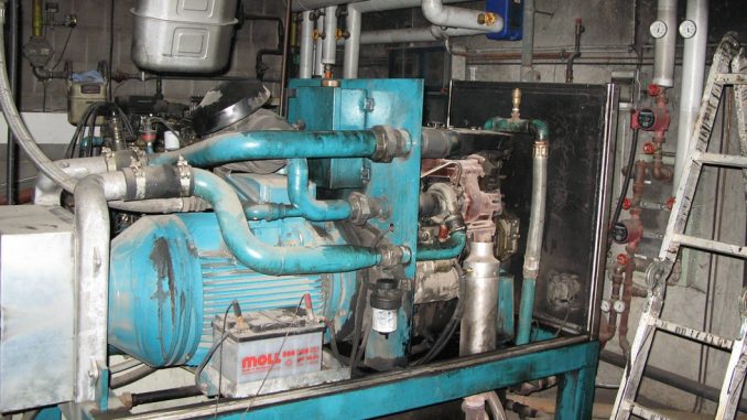The inside of a CHP Combined Heat and Power Plant