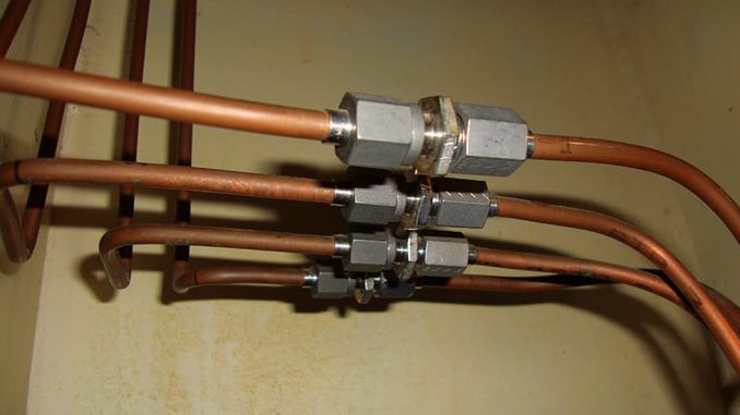Domestic copper water pipe will often require repair after been acidentally drilled into during DIY or home improvement projects