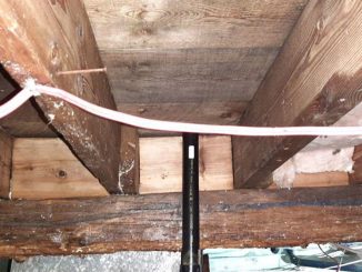 It is possible to repair wood left damaged by water from a leaking pipe