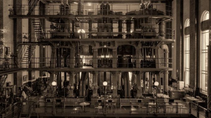 The Kempton Park Waterworks in London were powered by two huge Worthington-Simpson pumps